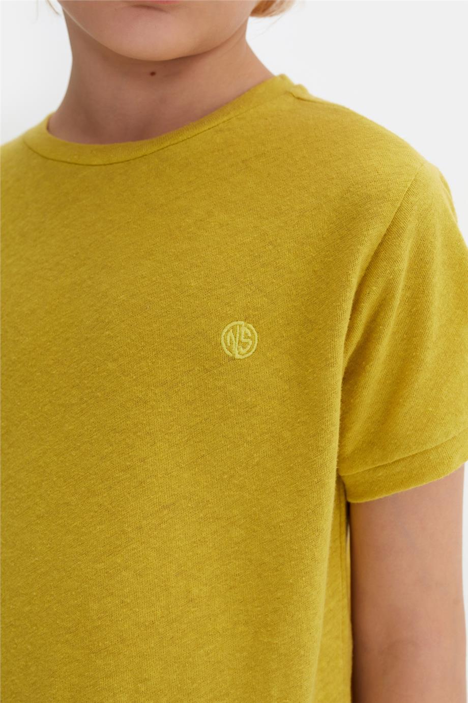 Nebbati Erkek Çocuk Hardal Tshirt