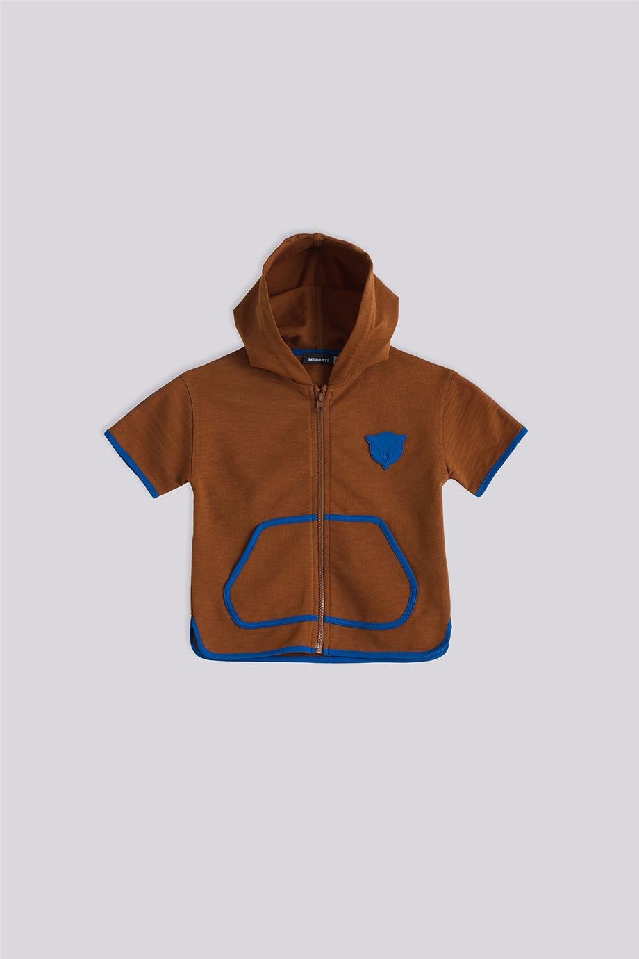 Nebbati Erkek Çocuk Kahverengi Eşofman ÜstüNebbati Erkek Çocuk Kahverengi Eşofman Üstü