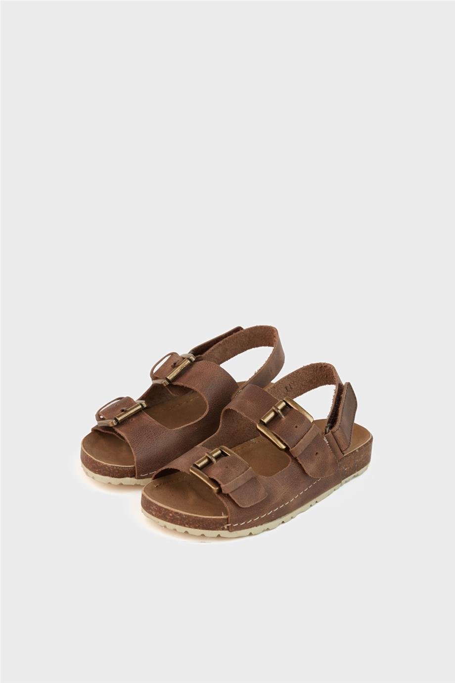 Nebbati Erkek Çocuk Kahverengi Sandalet
