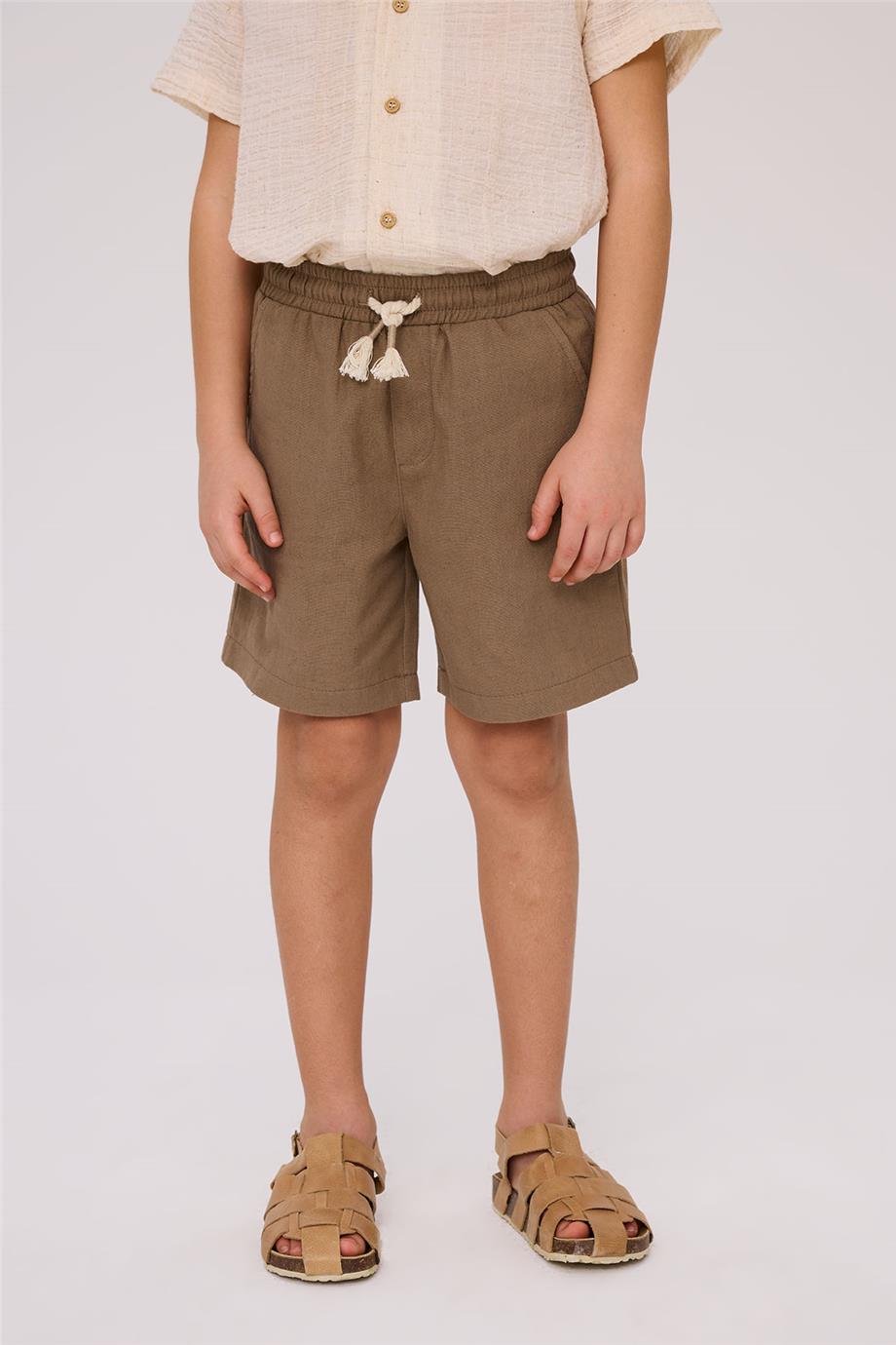 Nebbati Erkek Çocuk Kahverengi ŞortNebbati Erkek Çocuk Kahverengi Şort