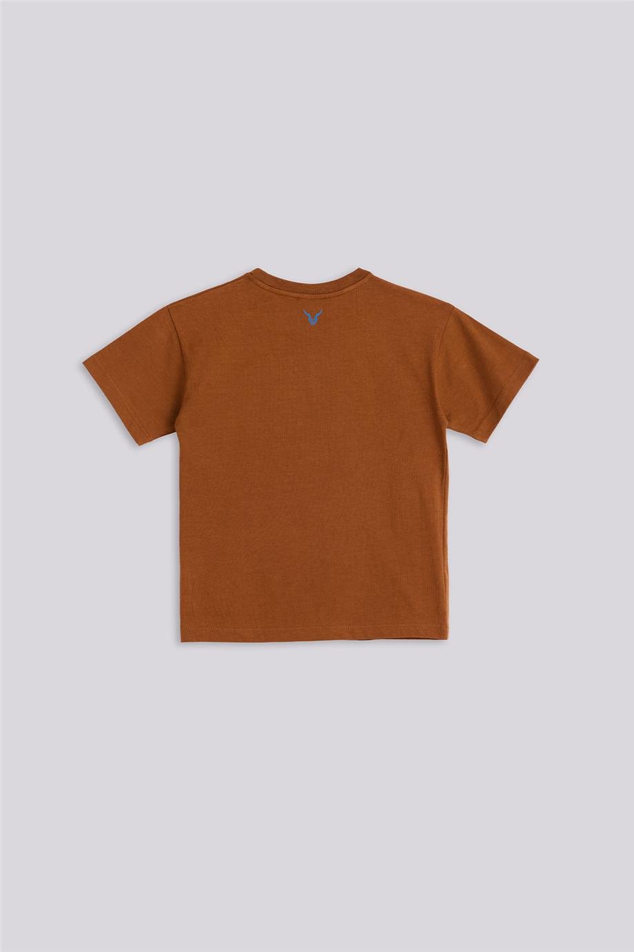 Nebbati Erkek Çocuk Kahverengi TshirtNebbati Erkek Çocuk Kahverengi Tshirt