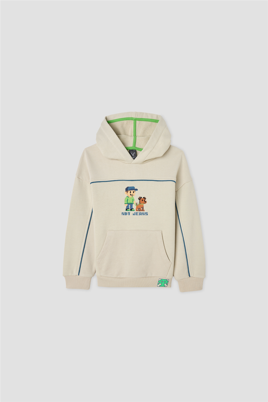Nebbati Erkek Çocuk Kapüşonlu Oversize SweatshirtNebbati Erkek Çocuk Kapüşonlu Oversize Sweatshirt