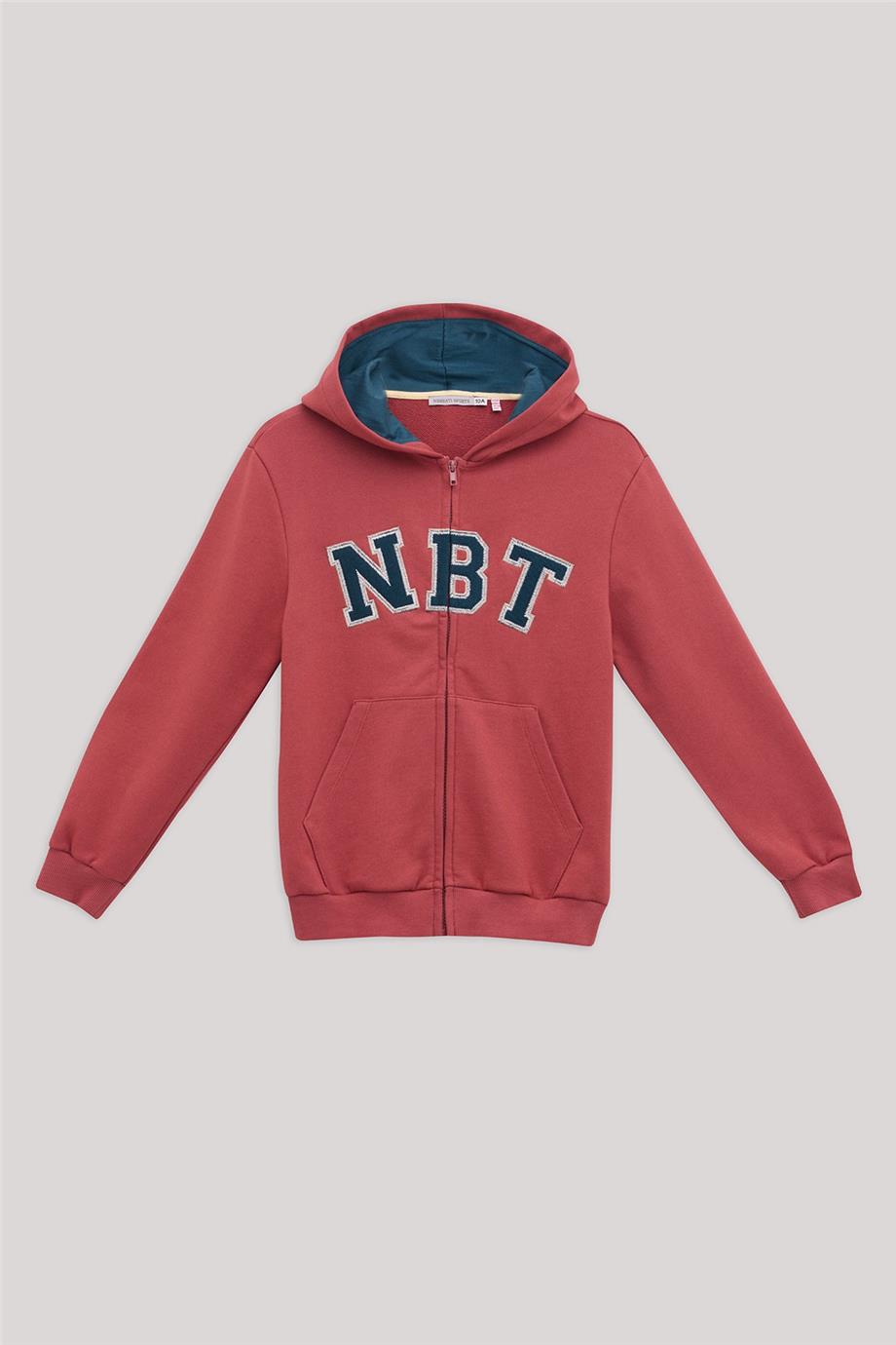 Nebbati Erkek Çocuk Kiremit Eşofman Üstü