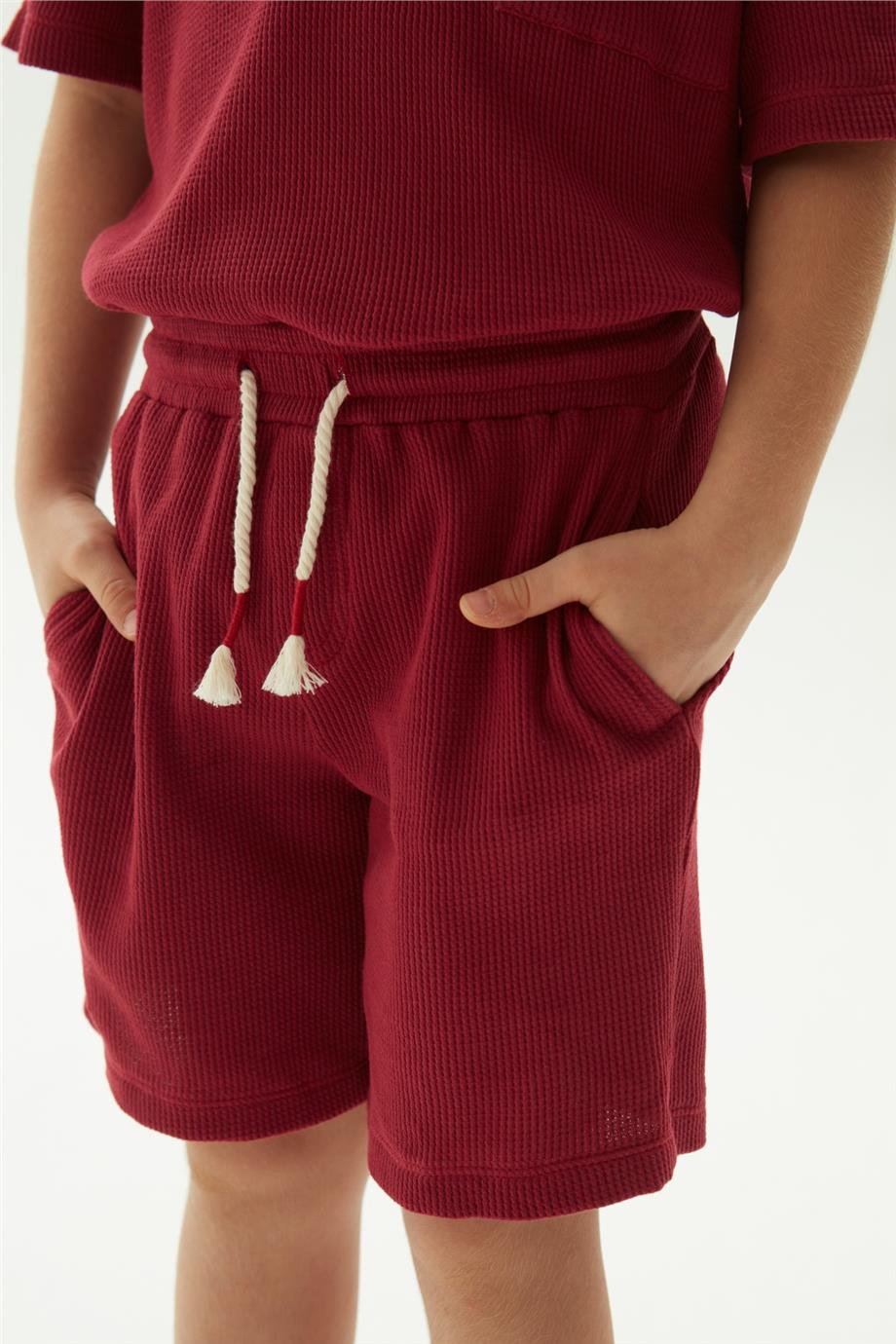 Nebbati Erkek Çocuk Kırmızı Şort