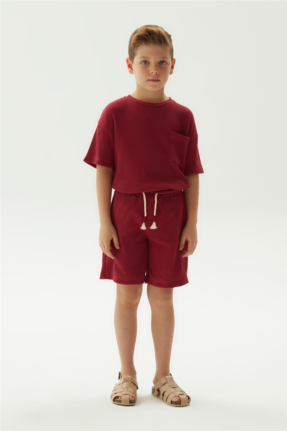 Nebbati Erkek Çocuk Kırmızı Şort