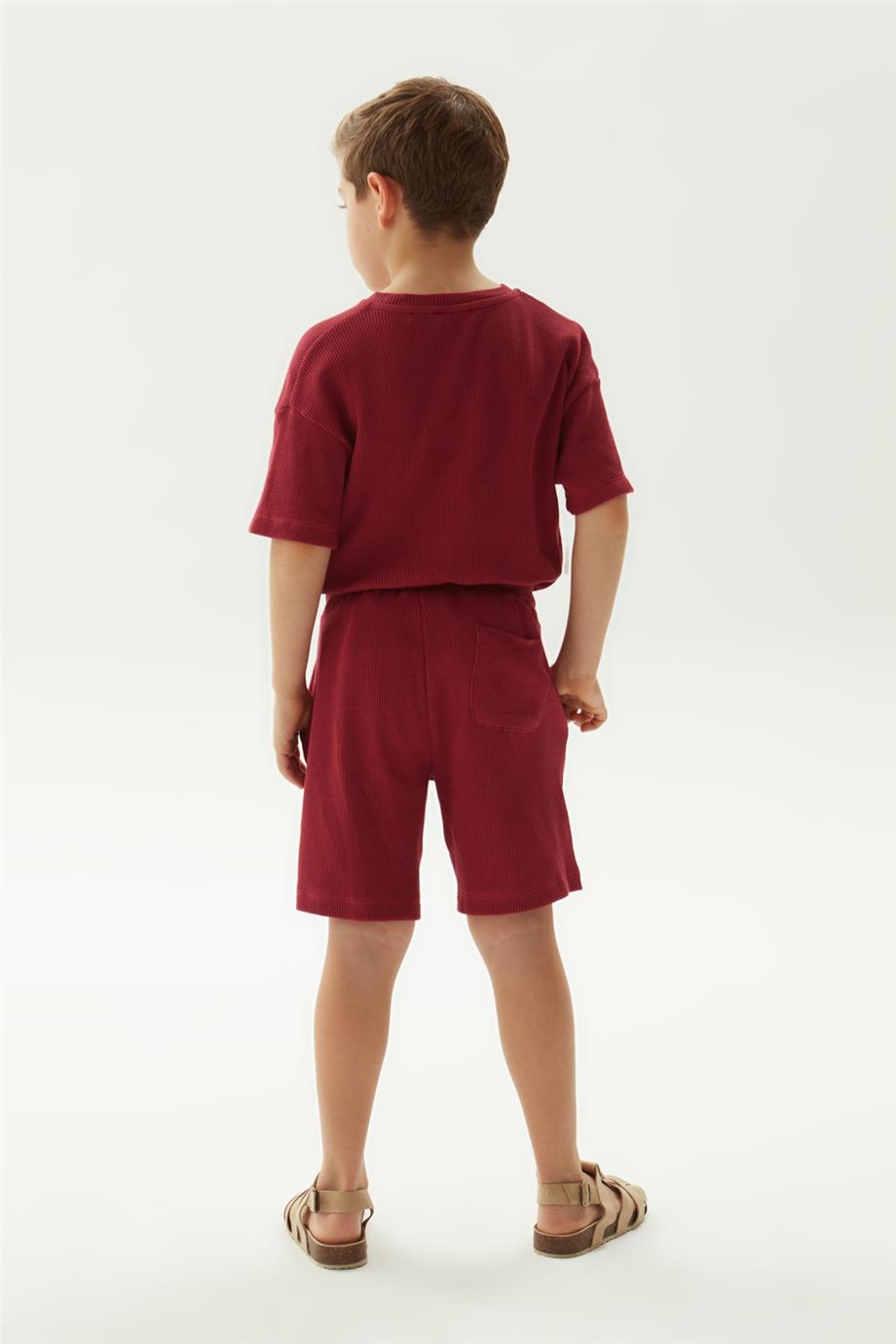 Nebbati Erkek Çocuk Kırmızı Şort