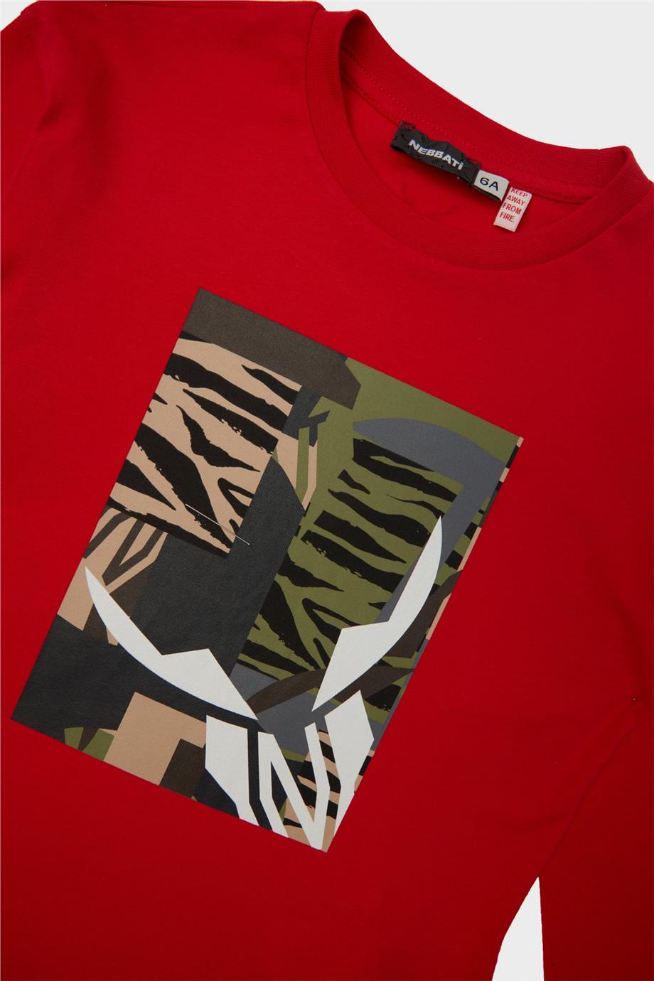 Nebbati Erkek Çocuk Kırmızı T-Shirt