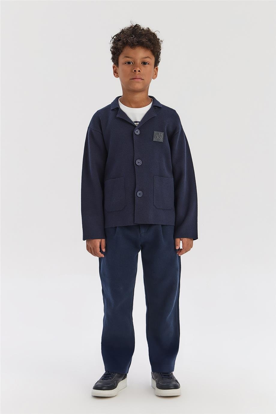 Nebbati Boy Navy Blue CardiganNebbati Boy Navy Blue Cardigan