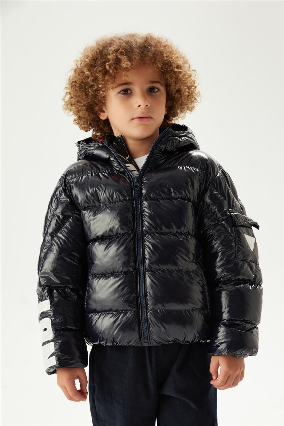 Nebbati Erkek Çocuk Lacivert Mont