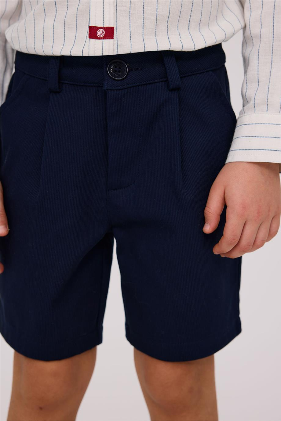 Nebbati Boy Navy Blue ShortsNebbati Boy Navy Blue Shorts