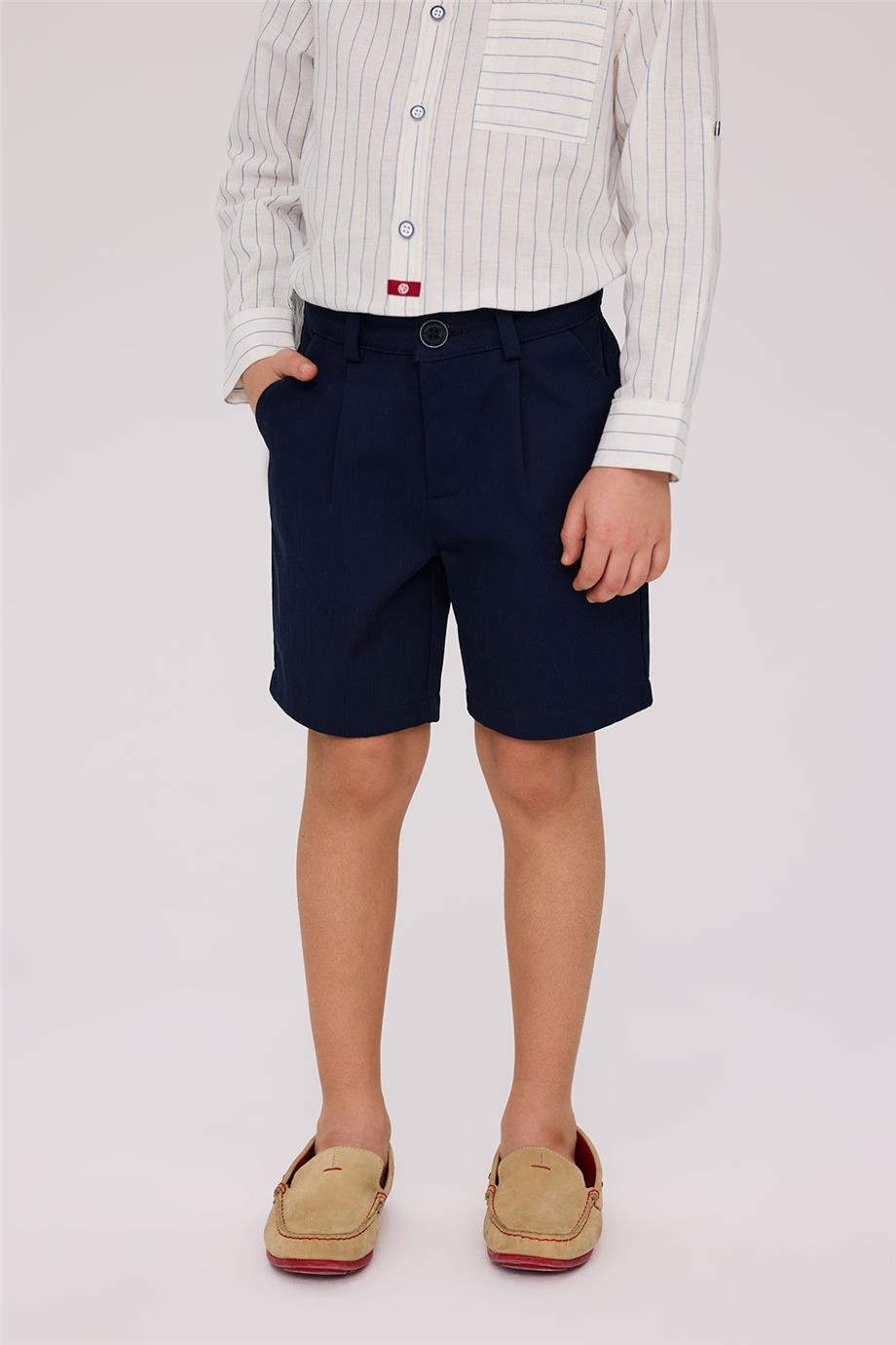 Nebbati Boy Navy Blue ShortsNebbati Boy Navy Blue Shorts