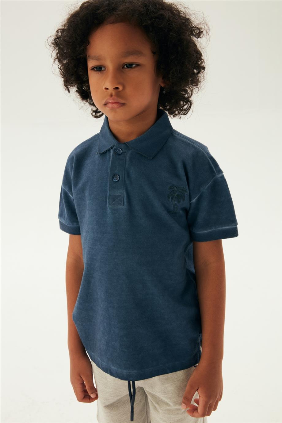 Nebbati Erkek Çocuk Lacivert T-Shirt