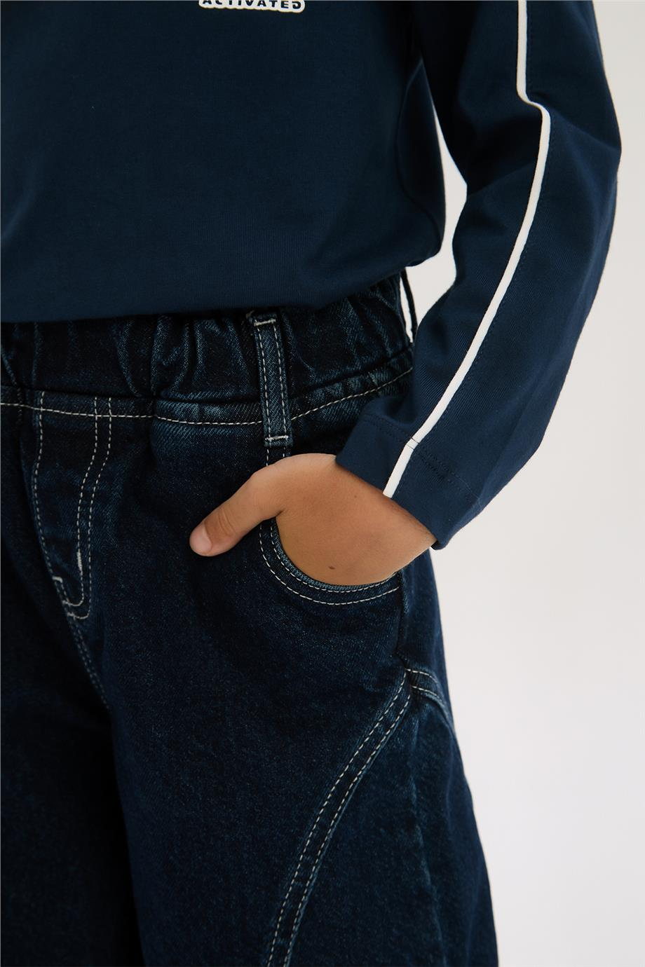 Nebbati Boy Navy Blue TshirtNebbati Boy Navy Blue Tshirt