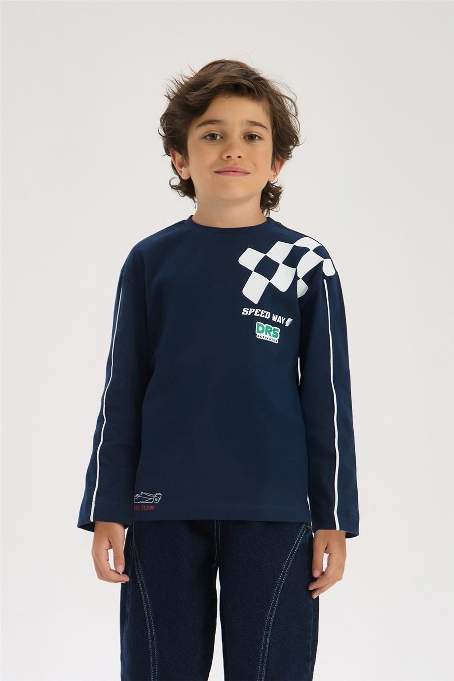Nebbati Boy Navy Blue TshirtNebbati Boy Navy Blue Tshirt