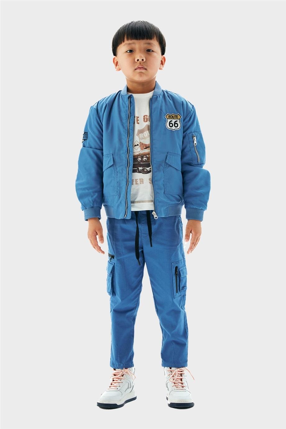 Nebbati Erkek Çocuk Mavi Ceket