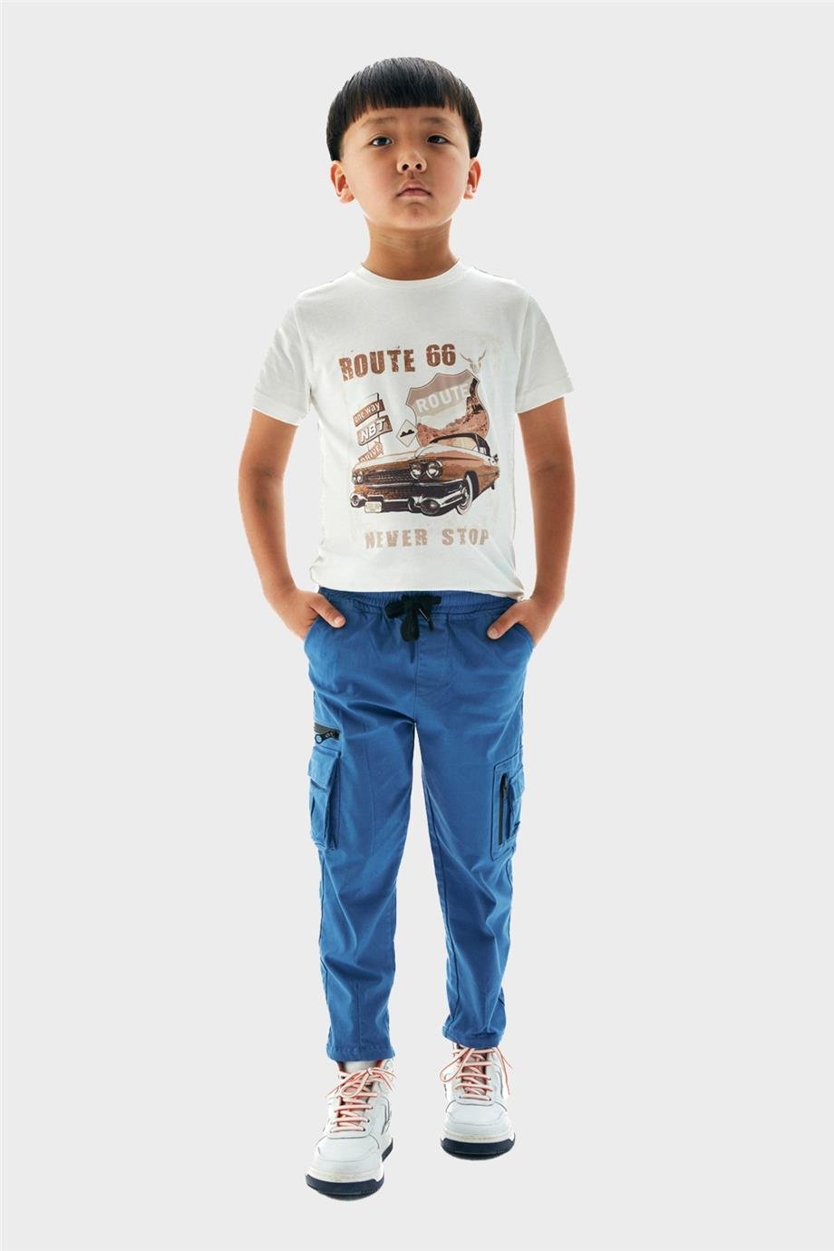 Nebbati Erkek Çocuk Mavi Eşofman Altı