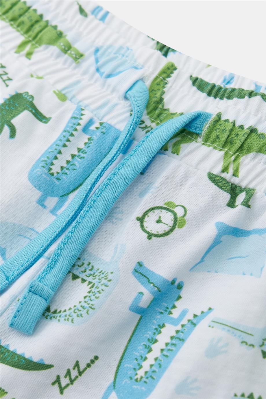 Nebbati Erkek Çocuk Mavi Pijama Takım