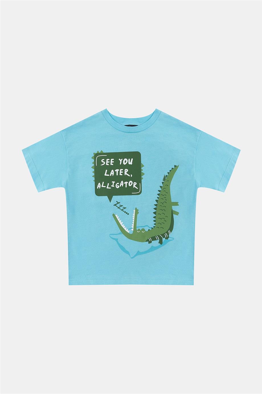 Nebbati Erkek Çocuk Mavi Pijama Takım