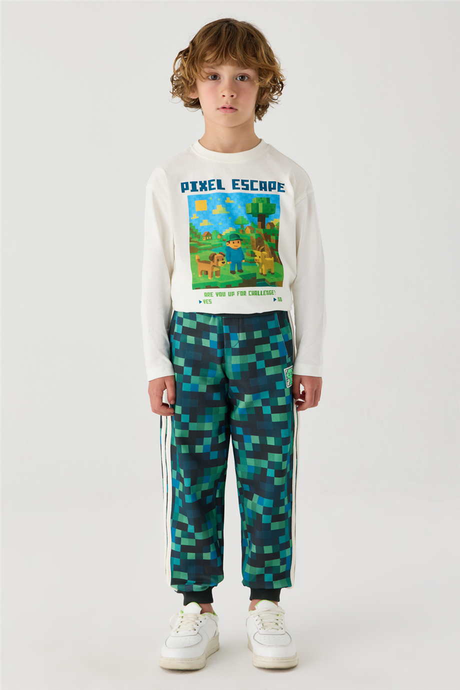 Nebbati Boys All-Over Printed Patterned Jogger PantsNebbati Boys All-Over Printed Patterned Jogger Pants