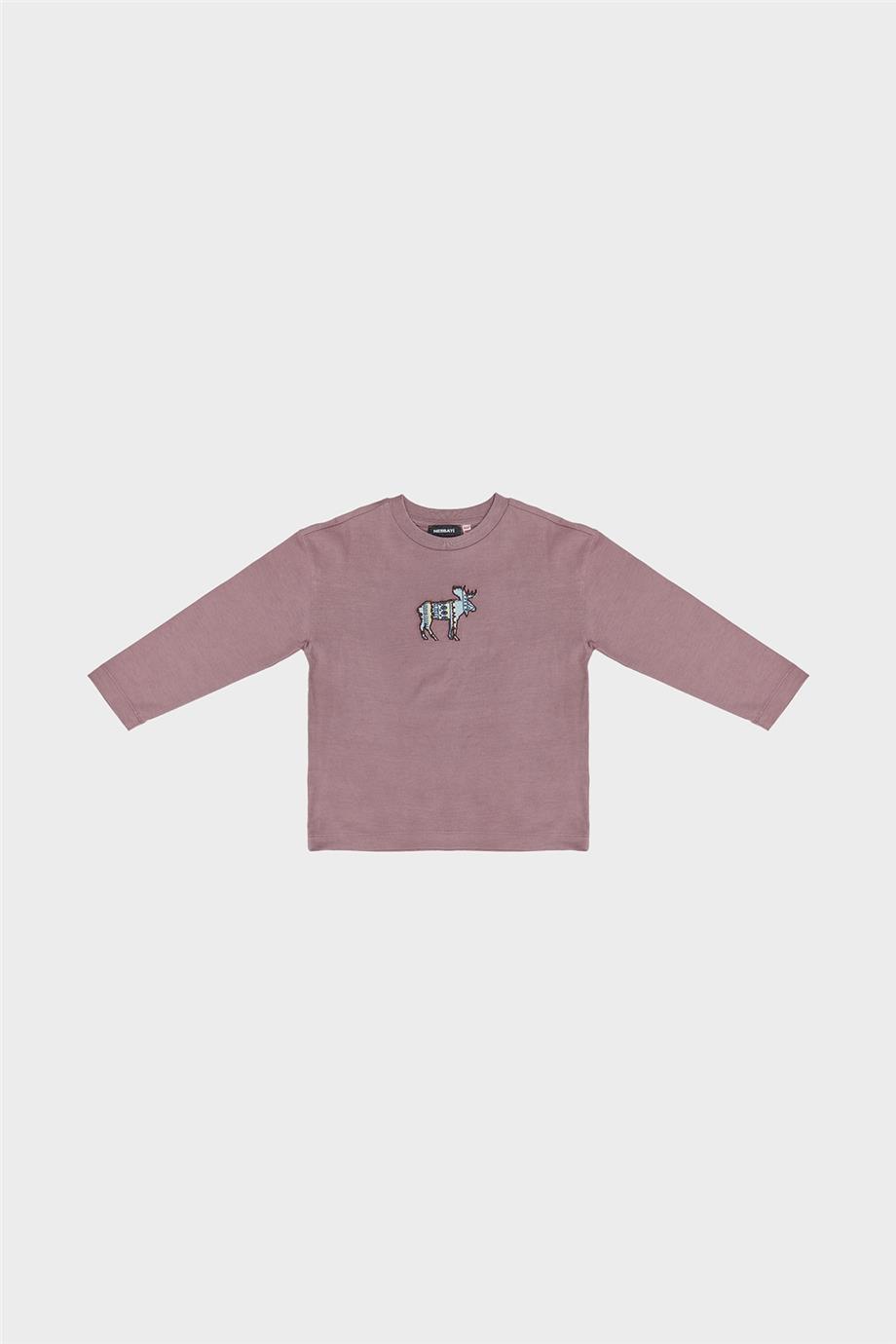 Nebbati Erkek Çocuk Mor T-Shirt