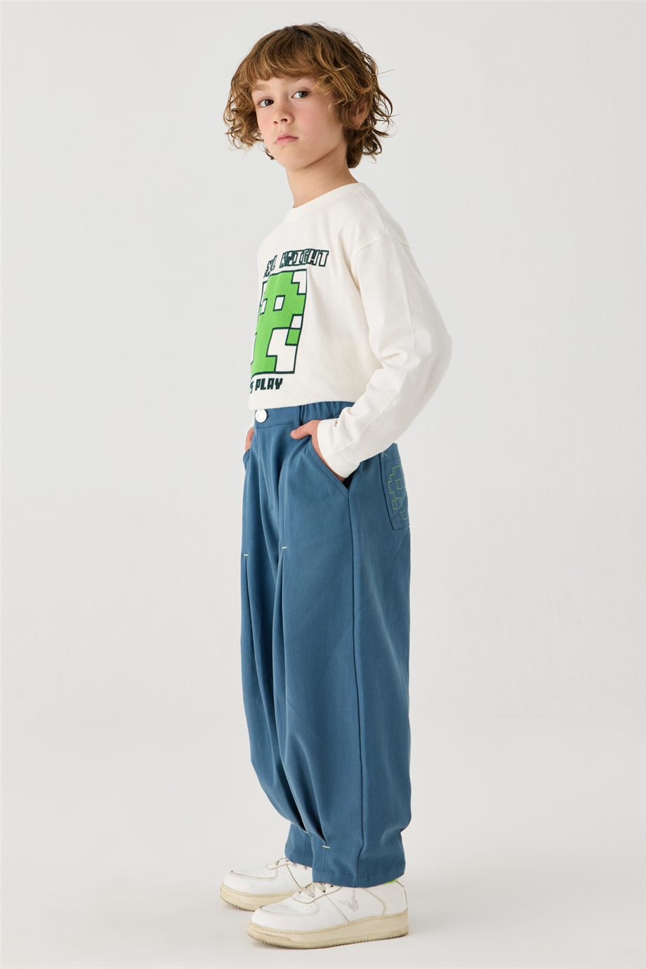 Nebbati Erkek Çocuk Oversize PantolonNebbati Erkek Çocuk Oversize Pantolon