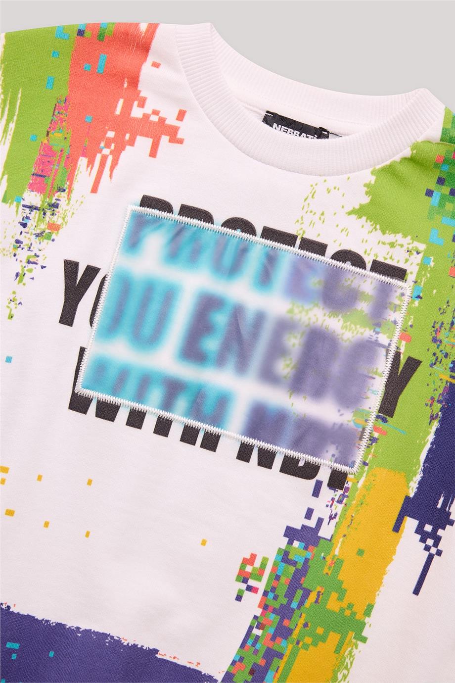 Nebbati Erkek Çocuk Renkli Eşofman Üstü