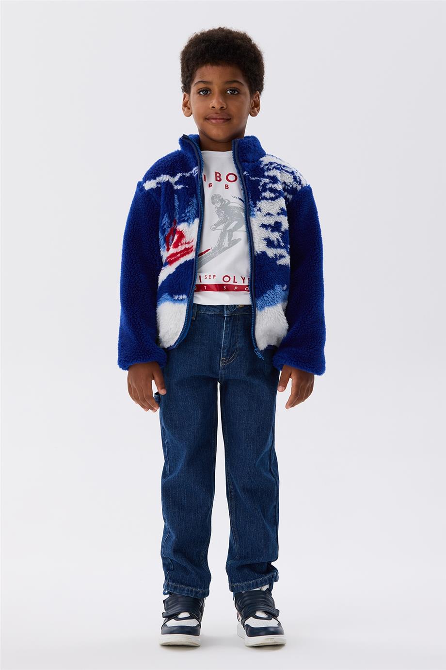 Nebbati Erkek Çocuk Saks Ceket