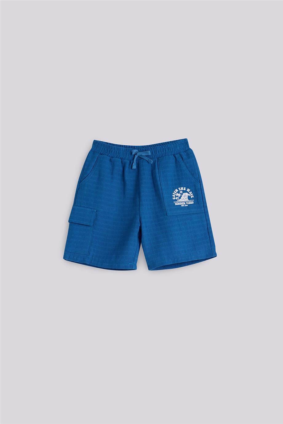 Nebbati Boy Saxe ShortsNebbati Boy Saxe Shorts