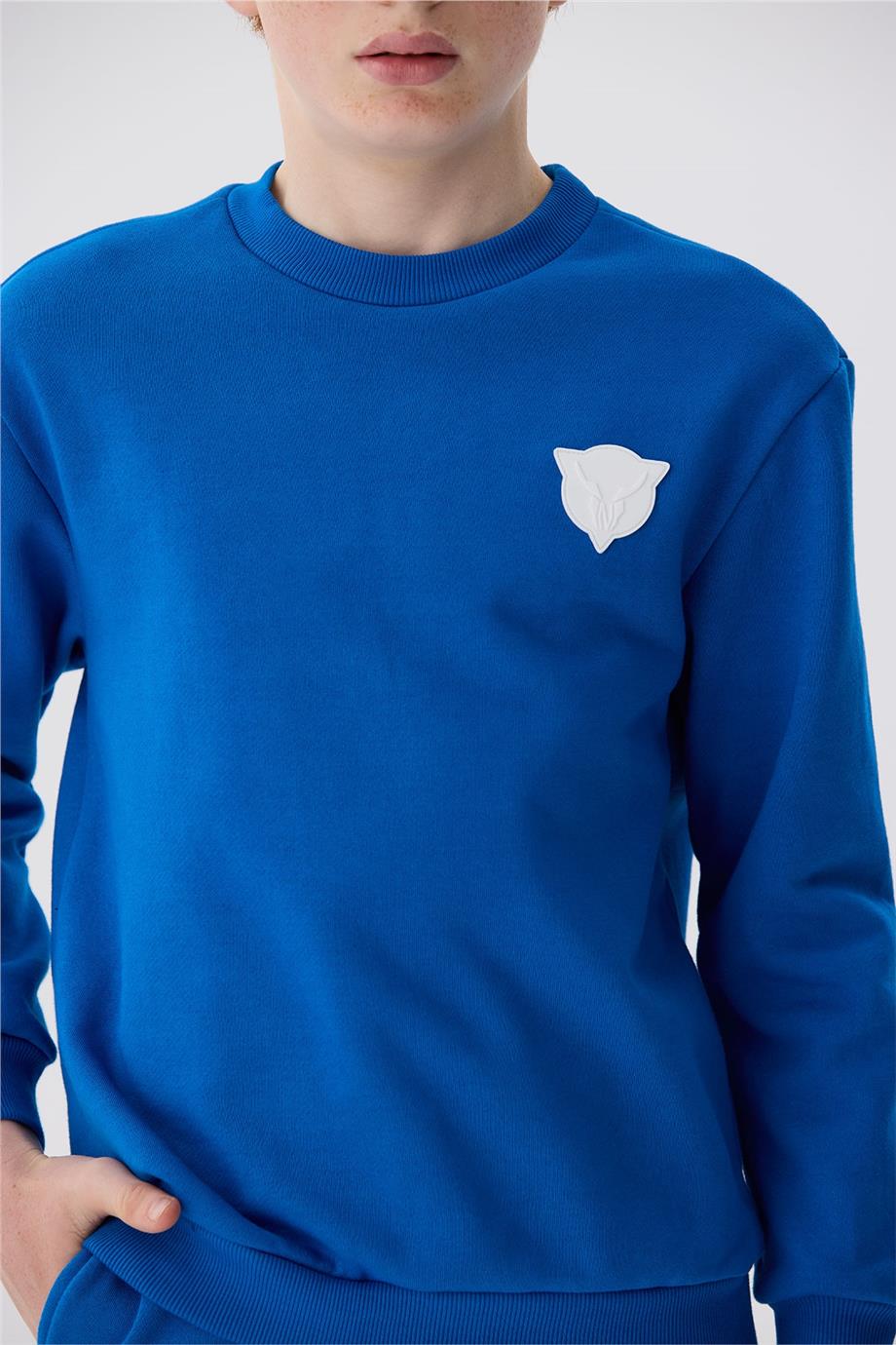 Nebbati Erkek Çocuk Saks Sweatshirt