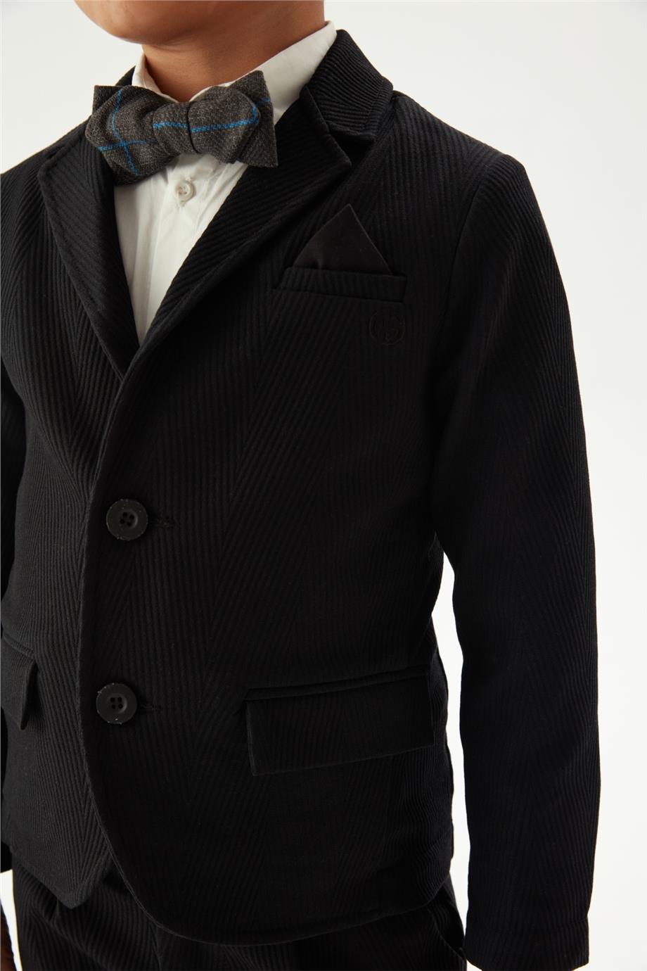 Nebbati Erkek Çocuk Siyah Ceket