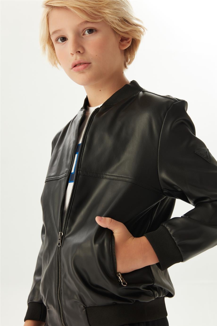 Nebbati Erkek Çocuk Siyah Ceket