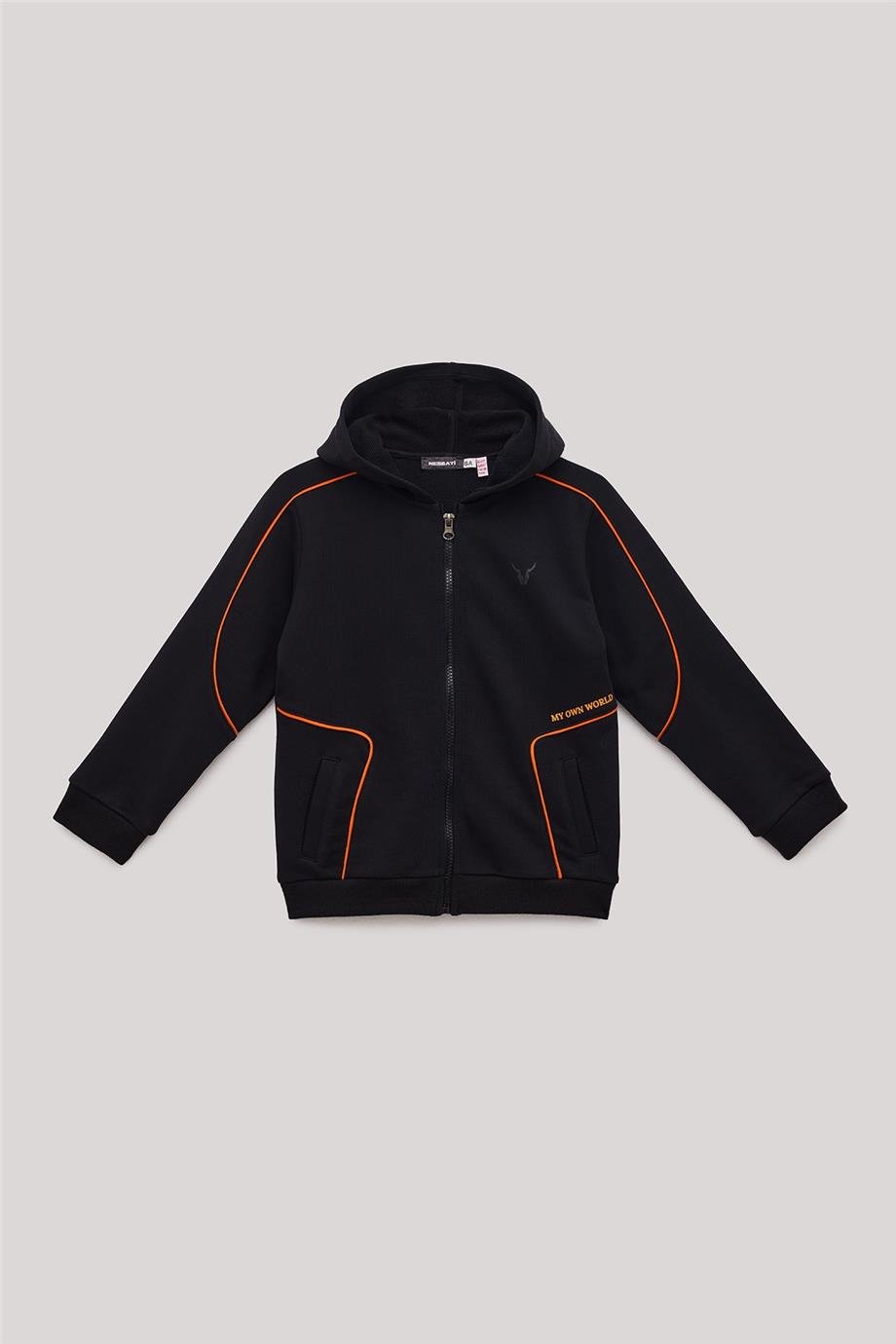 Nebbati Erkek Çocuk Siyah Eşofman Üstü