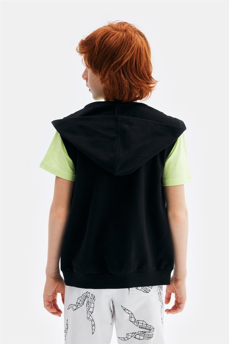 Nebbati Erkek Çocuk Siyah Eşofman Üstü