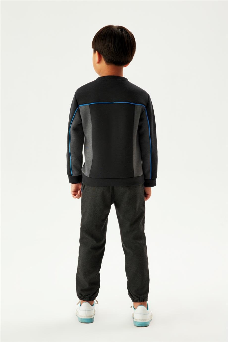 Nebbati Erkek Çocuk Siyah Sweatshirt