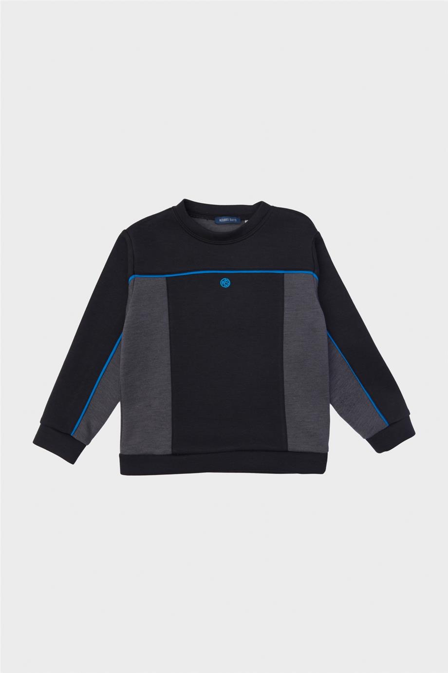 Nebbati Erkek Çocuk Siyah Sweatshirt