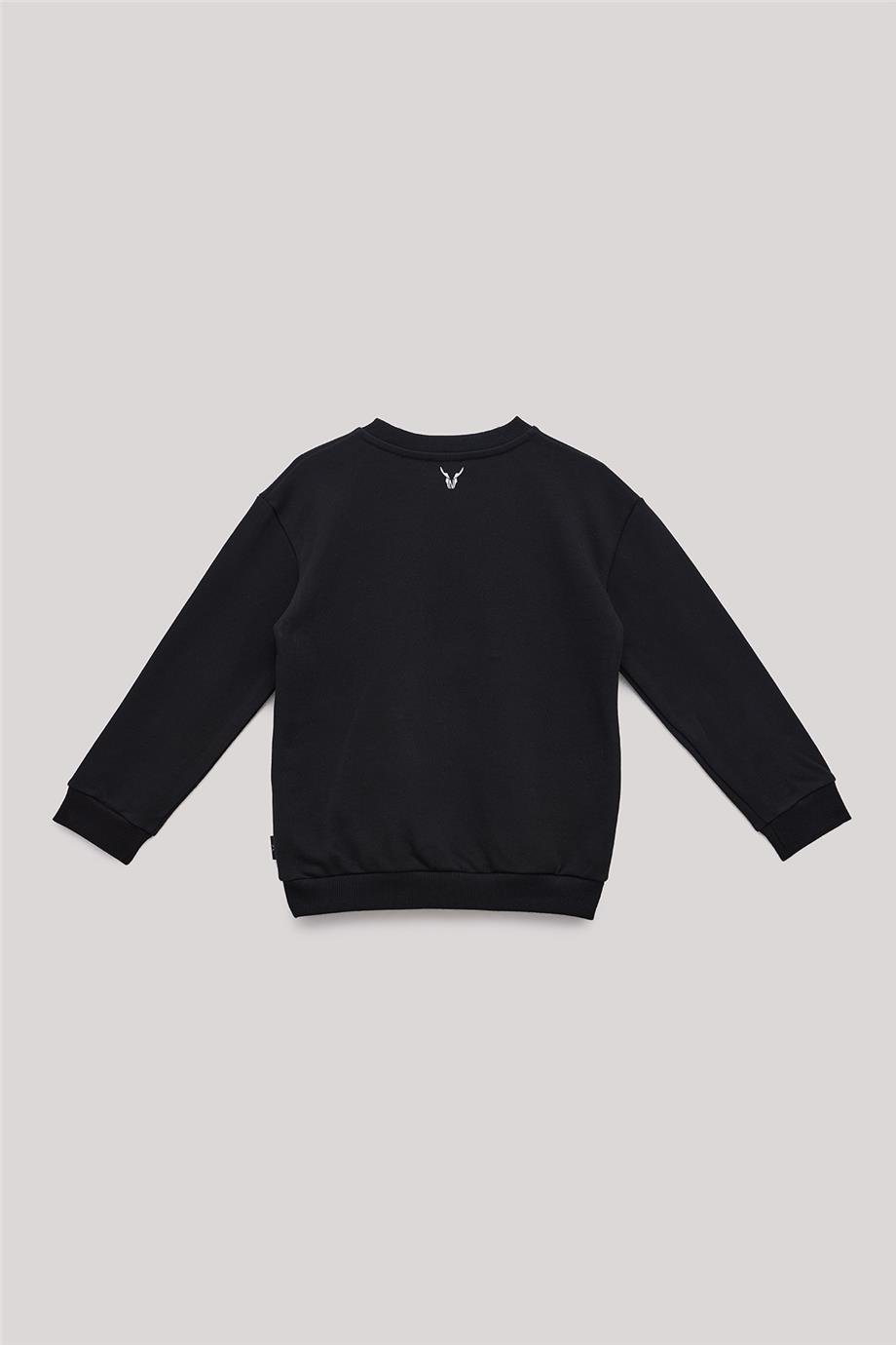 Nebbati Erkek Çocuk Siyah Sweatshirt