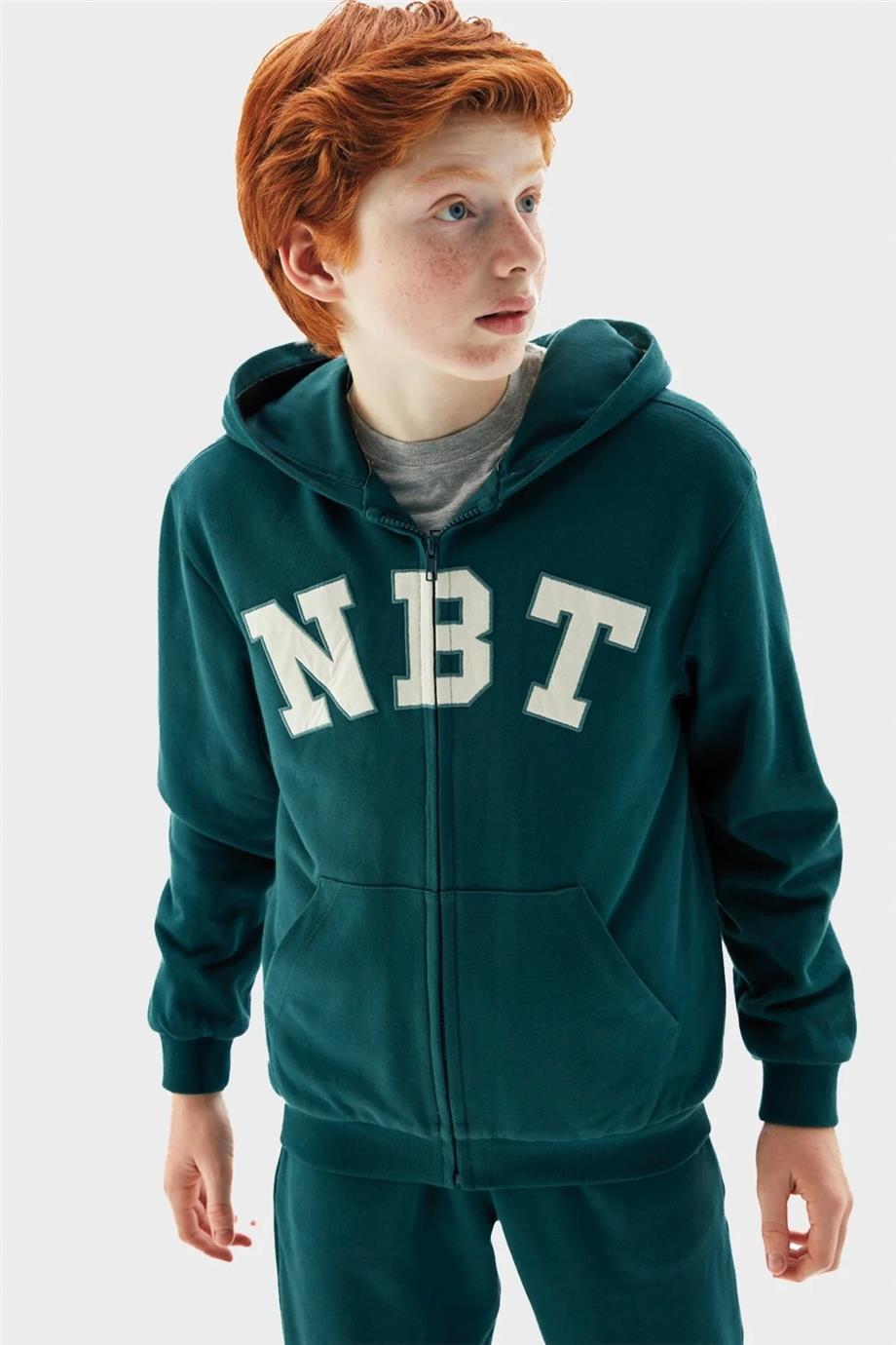 Nebbati Erkek Çocuk Yeşil Eşofman Üstü