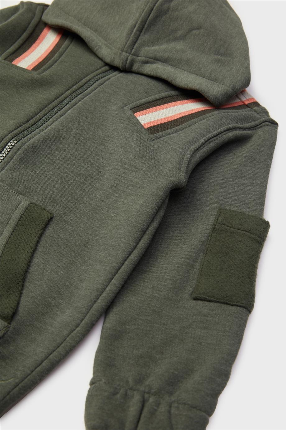 Nebbati Erkek Çocuk Yeşil Eşofman Üstü