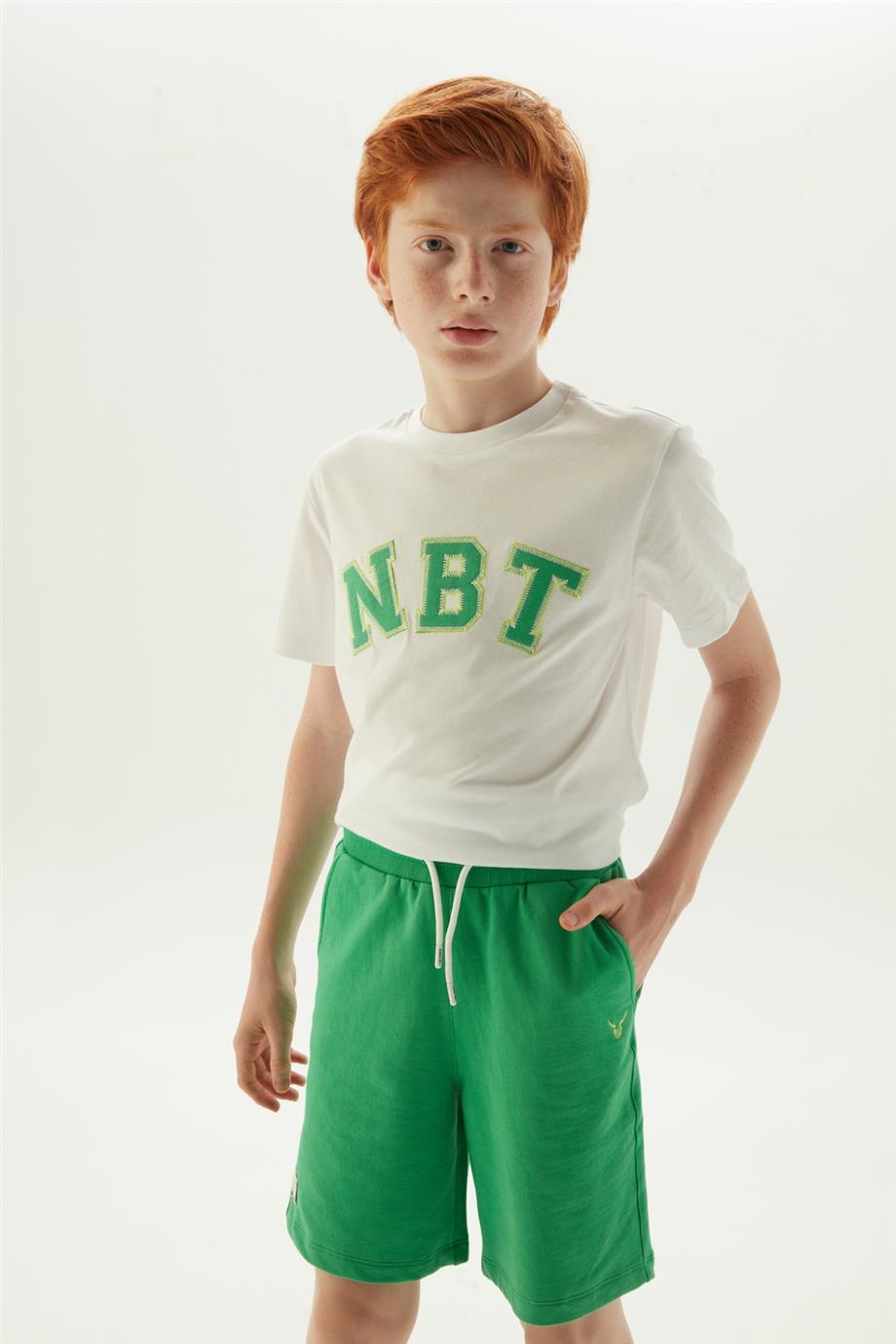 Nebbati Erkek Çocuk Yeşil Şort