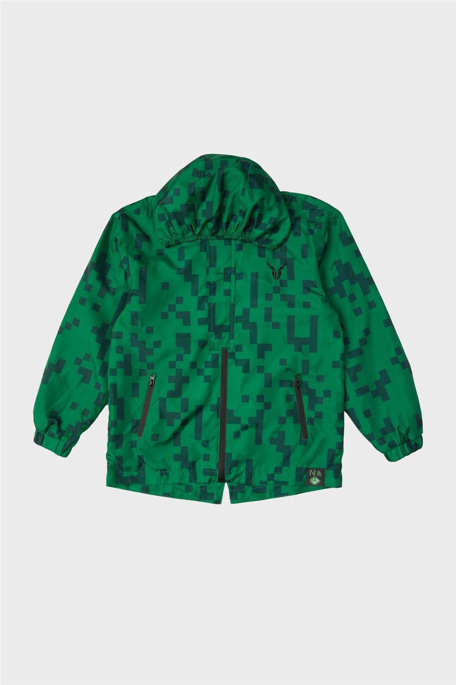 Nebbati Erkek Çocuk Yeşil Yağmurluk