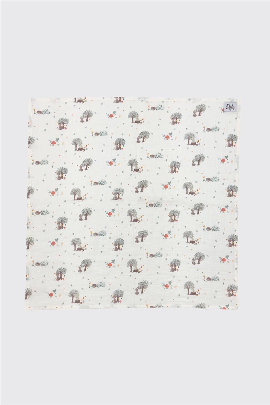 Owli Unisex Ekru Müslin Battaniye