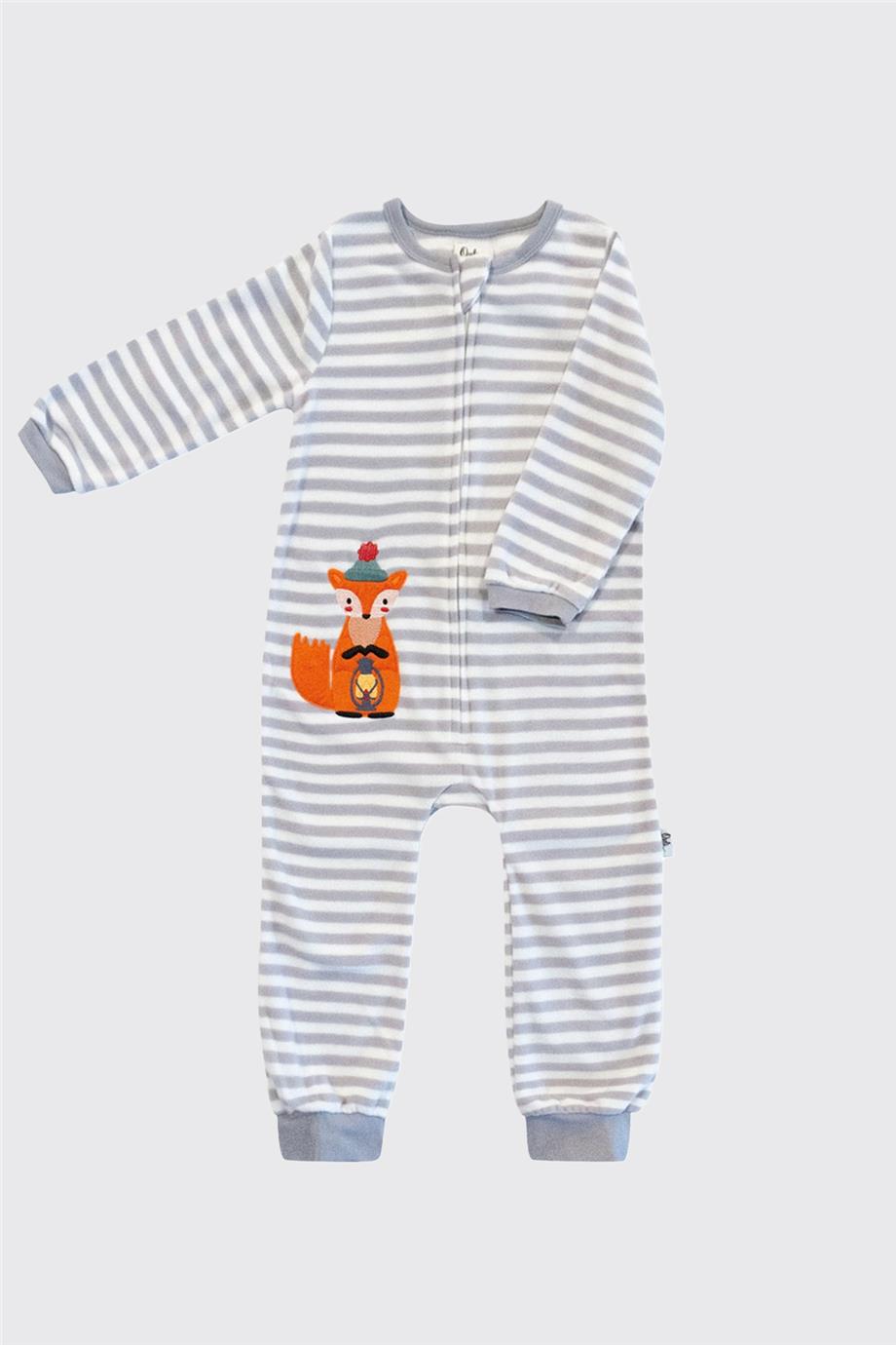 Owli Unisex Gri Pijama