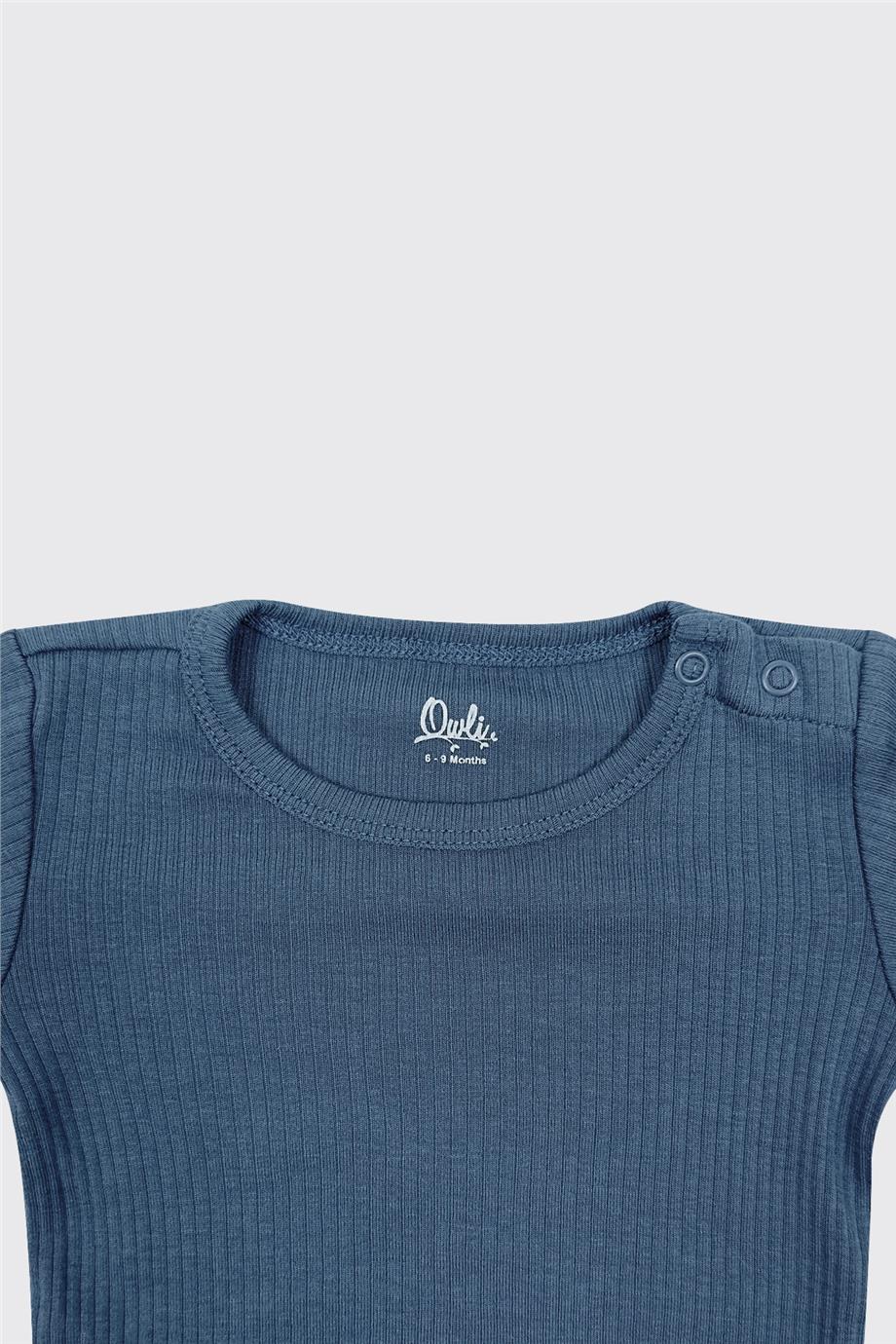 Owli Unisex Mavi Bebek Takım