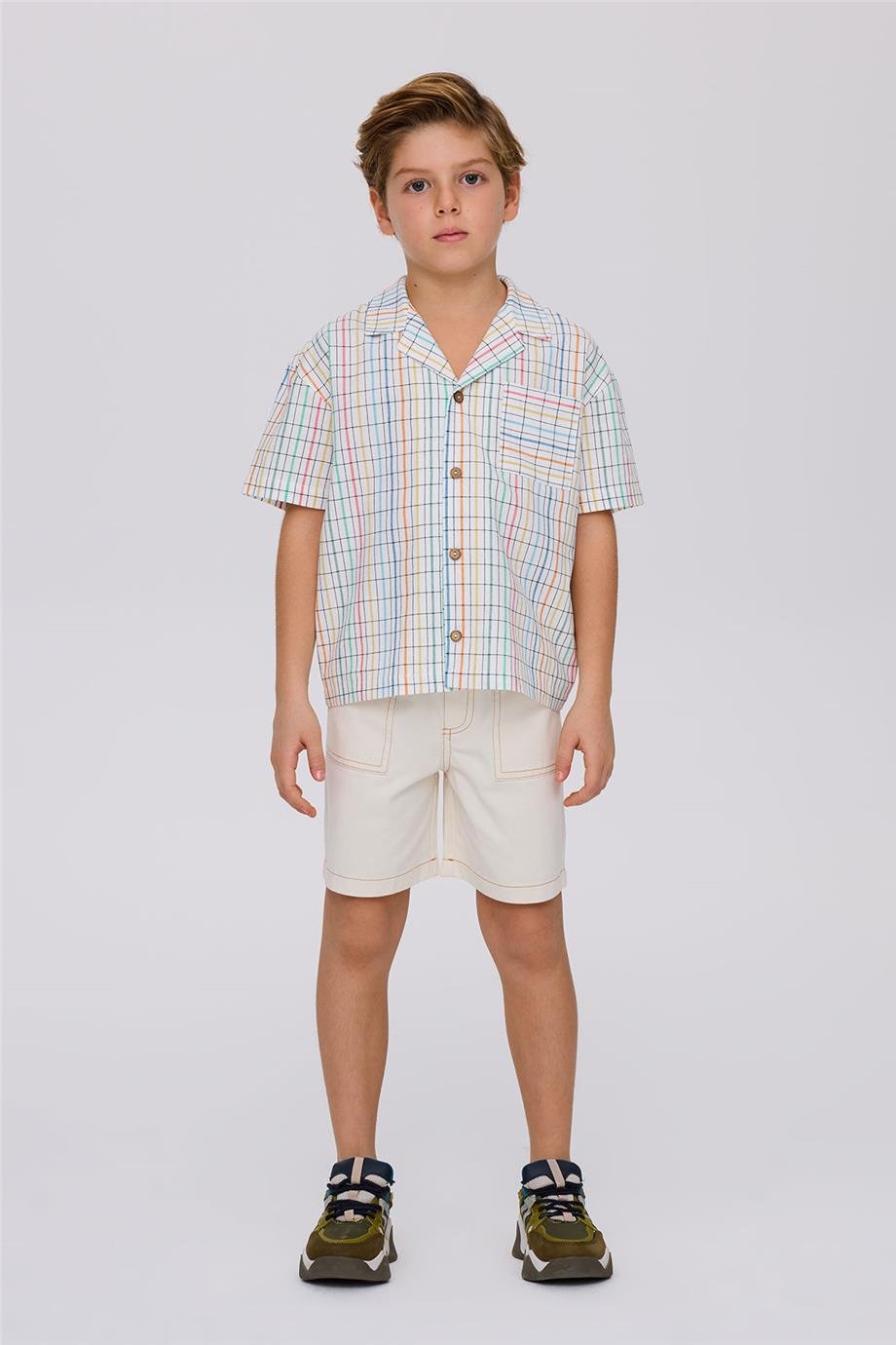 Sister & Brother Erkek Çocuk Desenli GömlekSister & Brother Erkek Çocuk Desenli Gömlek