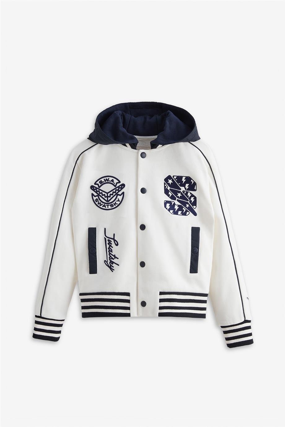 Swatsky Erkek Çocuk Beyaz Ceket