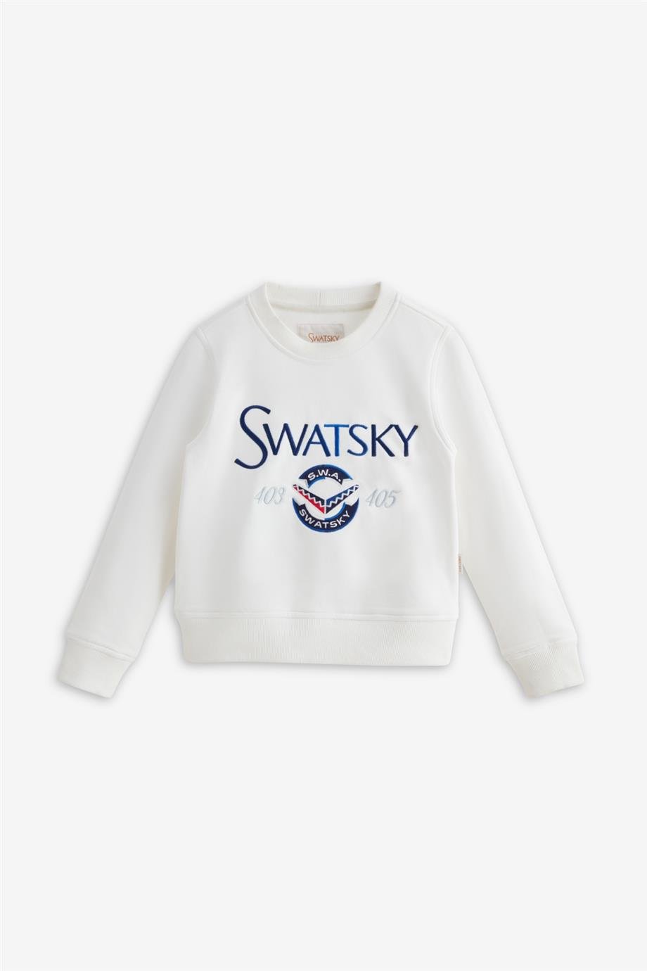 Swatsky Erkek Çocuk Beyaz Sweatshirt