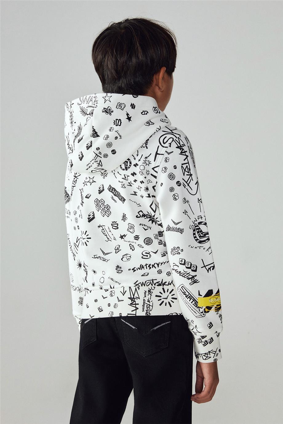 Swatsky Erkek Çocuk Desenli Sweatshirt