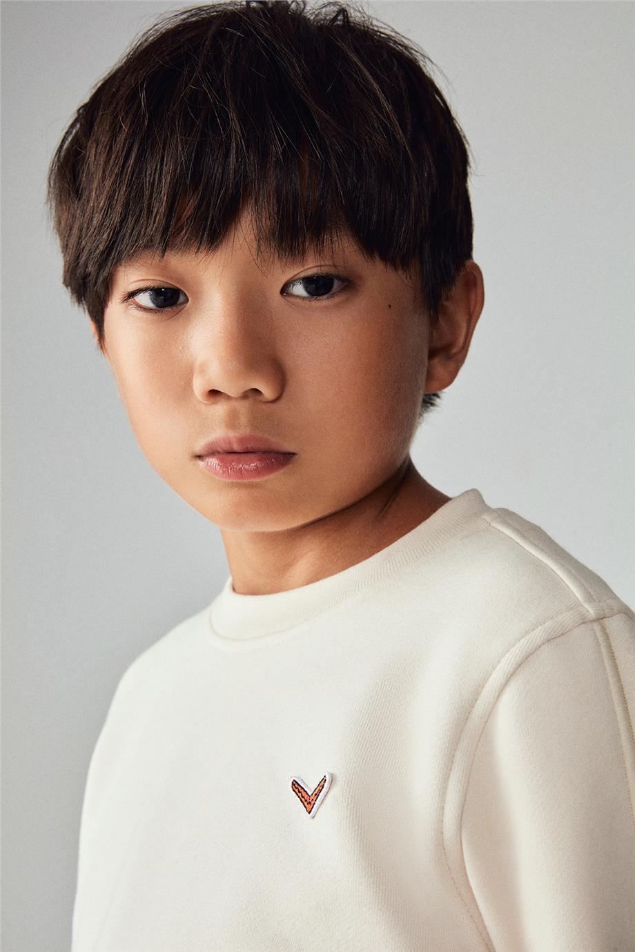 Swatsky Erkek Çocuk Krem Sweatshirt