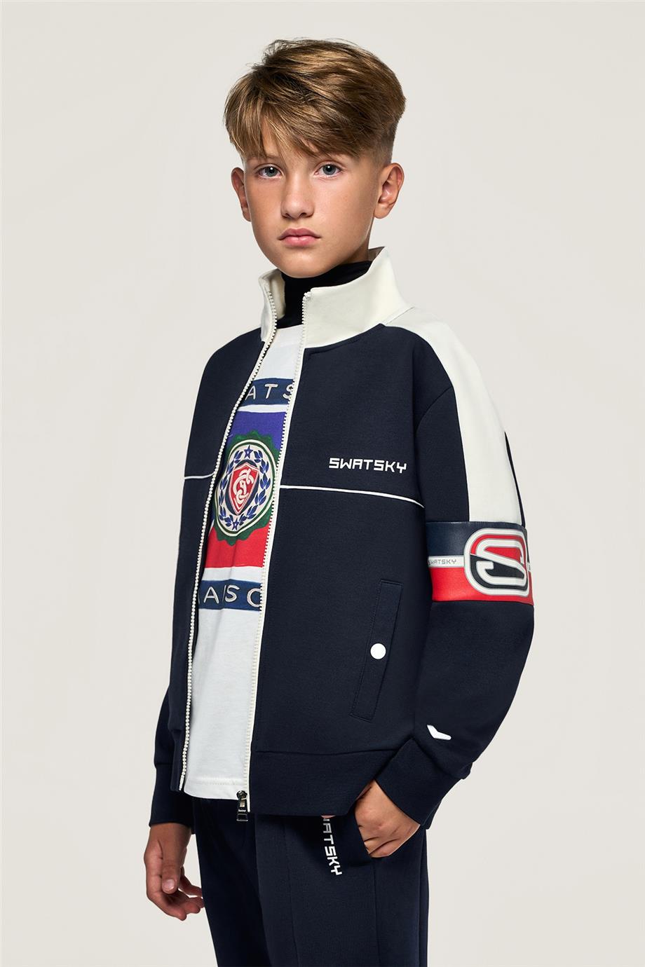Swatsky Erkek Çocuk Lacivert Ceket