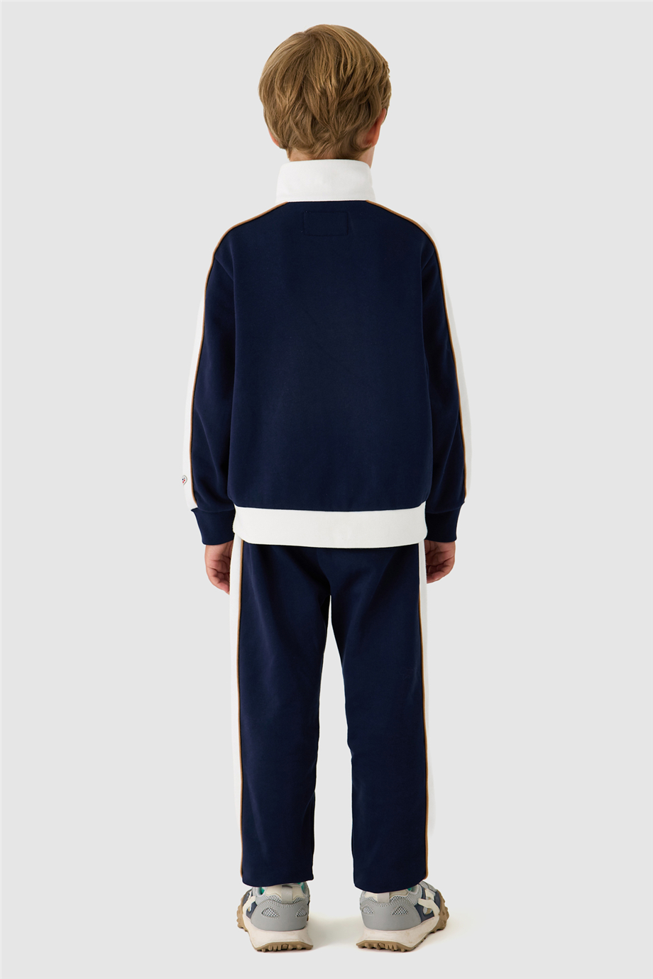 Swatsky Erkek Çocuk Lacivert Dik Yaka SweatshirtSwatsky Erkek Çocuk Lacivert Dik Yaka Sweatshirt